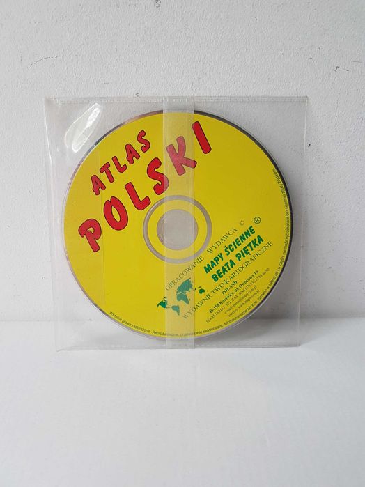 Płyta CD Atlas Polski Mapy ścienne Beata Piętka