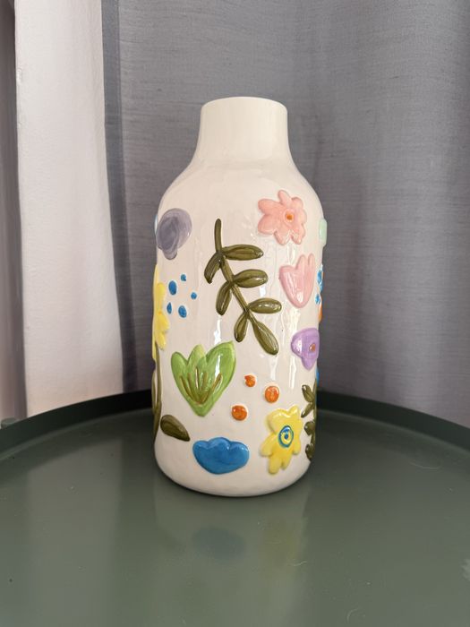 Vaso de cerâmica artesanal