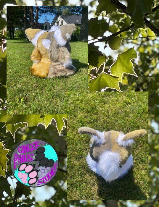 Furry fursuit furry head dino maska
