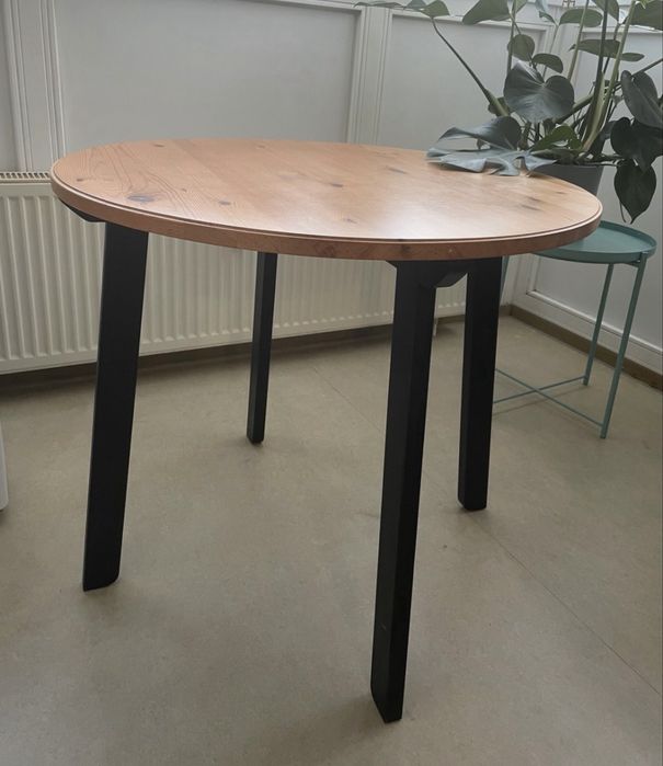 Ikea drewniany okragly stół stol GAMLARED