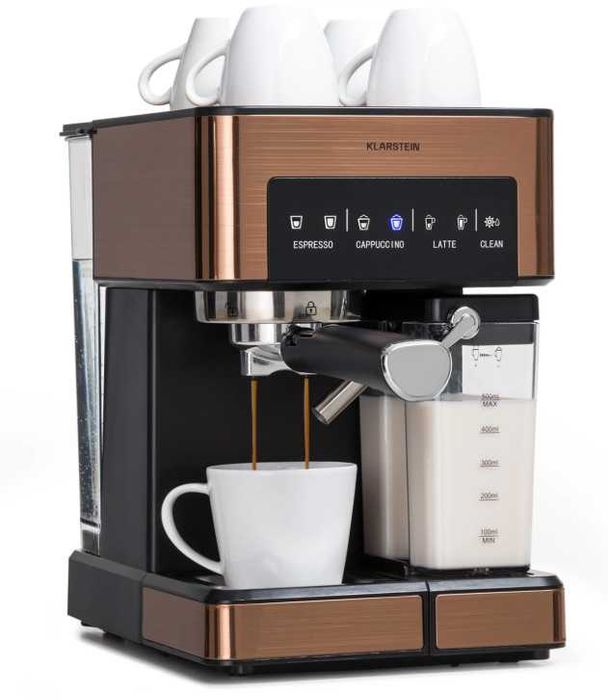 Ріжкова кавоварка 3 в 1 Klarstein Arabica Comfort 1350 Вт 20 бар 1,8 л