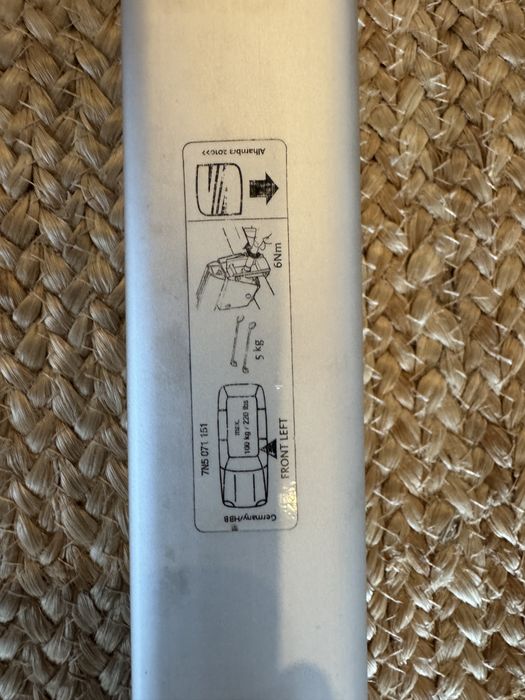 Barras originais para VW sharan ou seal Alhambra