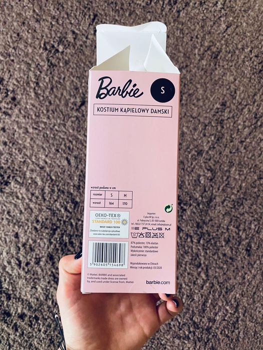 Strój kąpielowy jednoczęściowy Barbie
