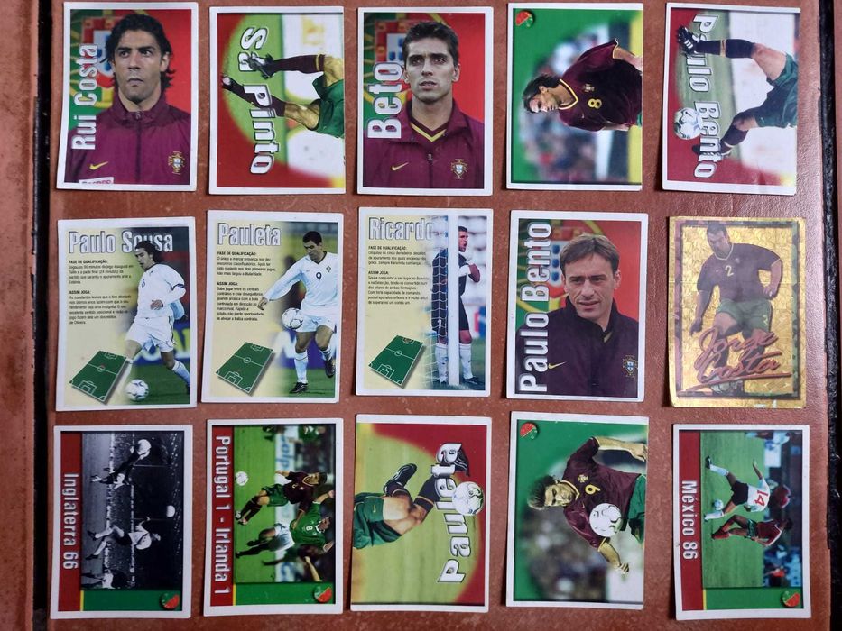Cromos Euro 2016 e Força Portugal (Mundial 2002)