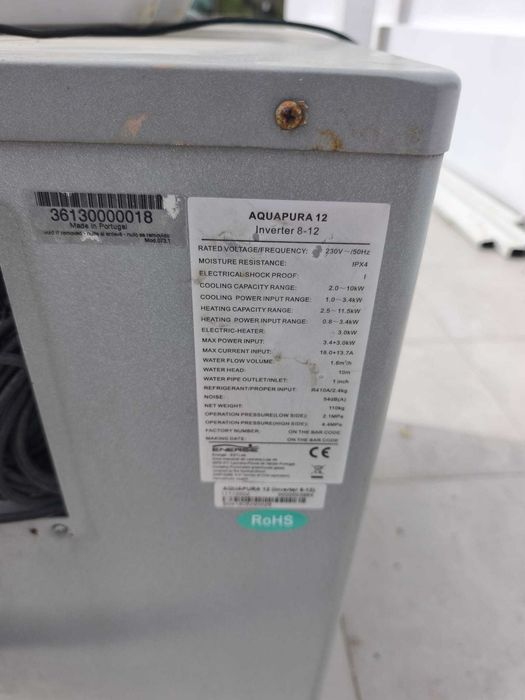 Sistema completo aquecimento central + bomba de calor Energie 4-12kW + radiadores + depósito