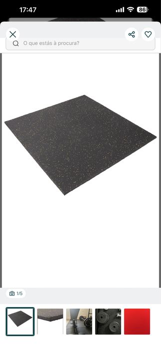 Pavimento ginásio: placa de borracha 25mm