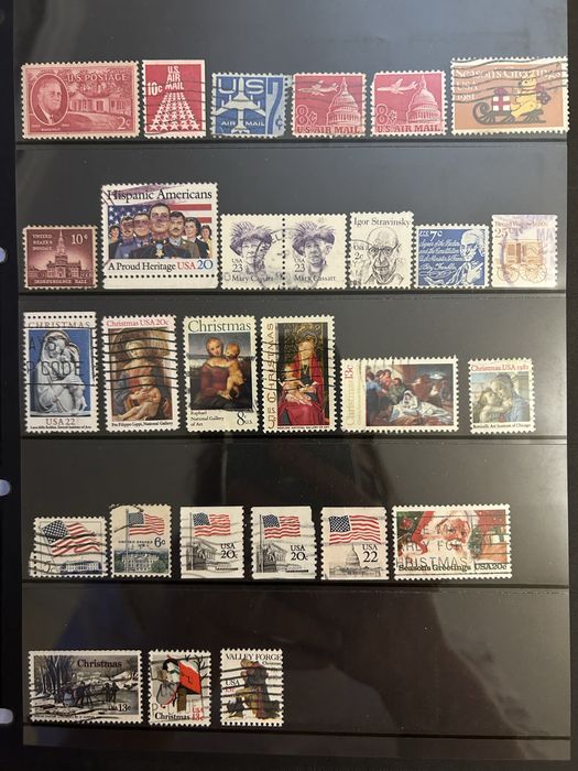 Поштові марки США, поштучно