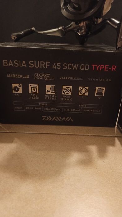 Daiwa Tournament Surf Z33 + Daiwa Basia Surf 45qd SCW