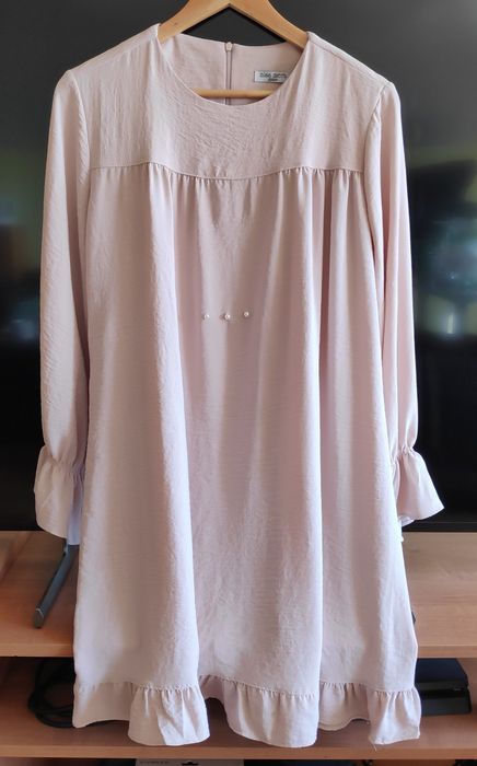 Piękna letnia sukienka,z długim rękawem w stylu boho