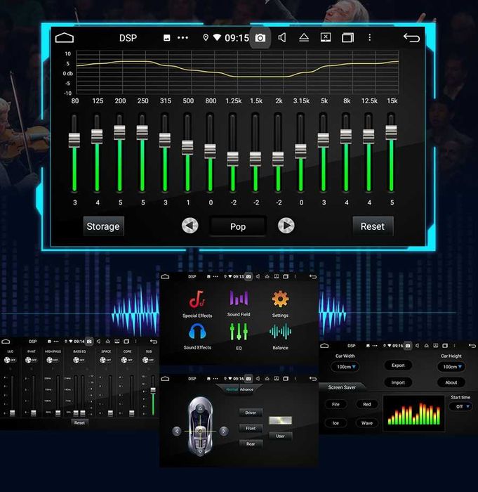 CarPlay Radio FM Android GPS WiFi 4G USB SD TOYOTA COROLLA E140 E150