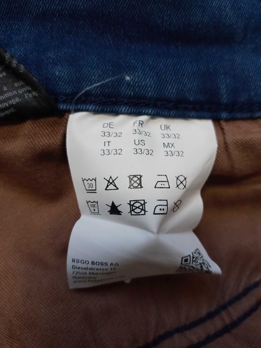Męskie spodnie jeansowe Hugo Boss Delaware Slim Stretch W33 L32