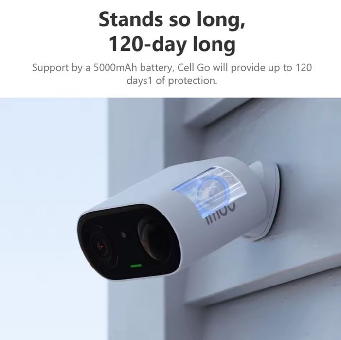 Бездротова соняча,акумуляторна до 120 днів,камера 3МП Wi-Fi  Imou Cell