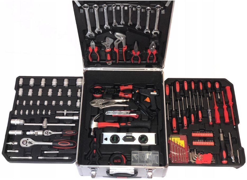 Набор инструментов 186 ел. Geko в чемодане сплав хром-ванадий