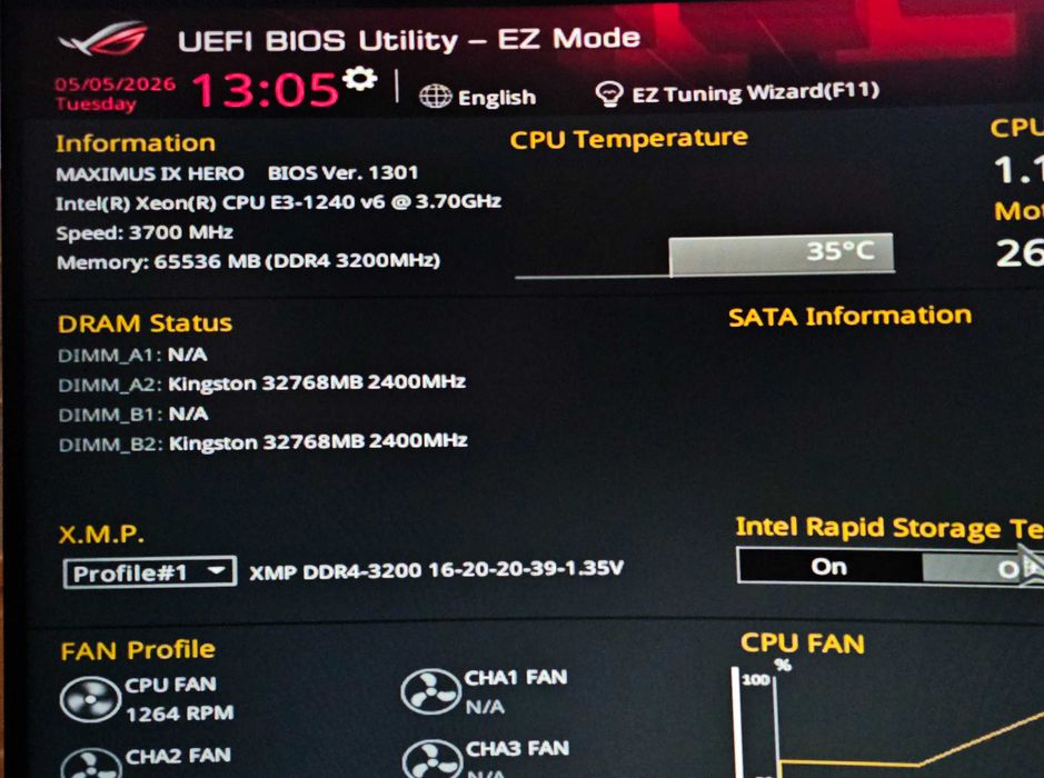 HyperX DDR4 64GB (2x32) 3200mhz