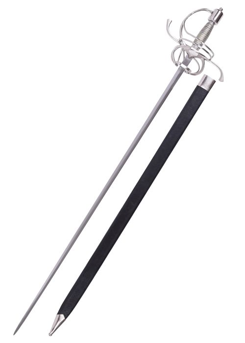 Niemiecki Rapier O Zakrzywionej Rękojeści Z Pochwą, Xvii W. Bm