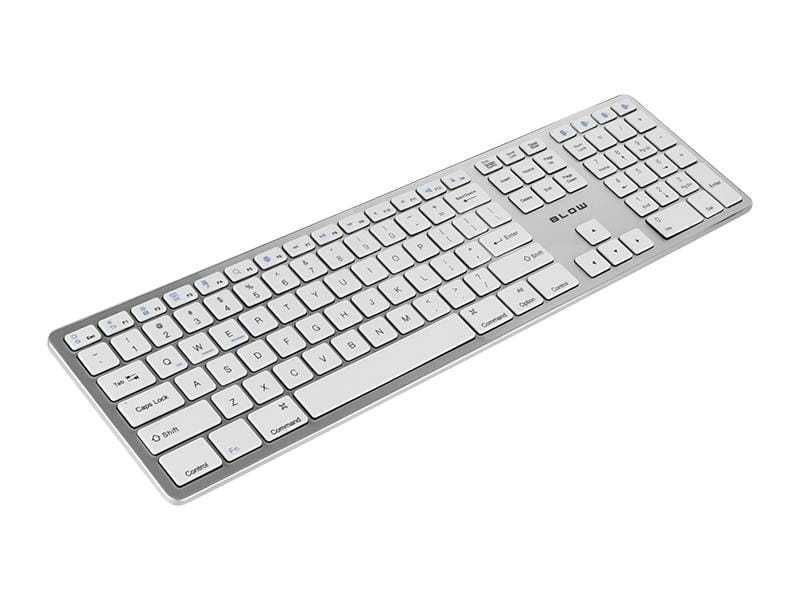 Klawiatura bezprzewodowa biała srebrna Blow Powystawowa