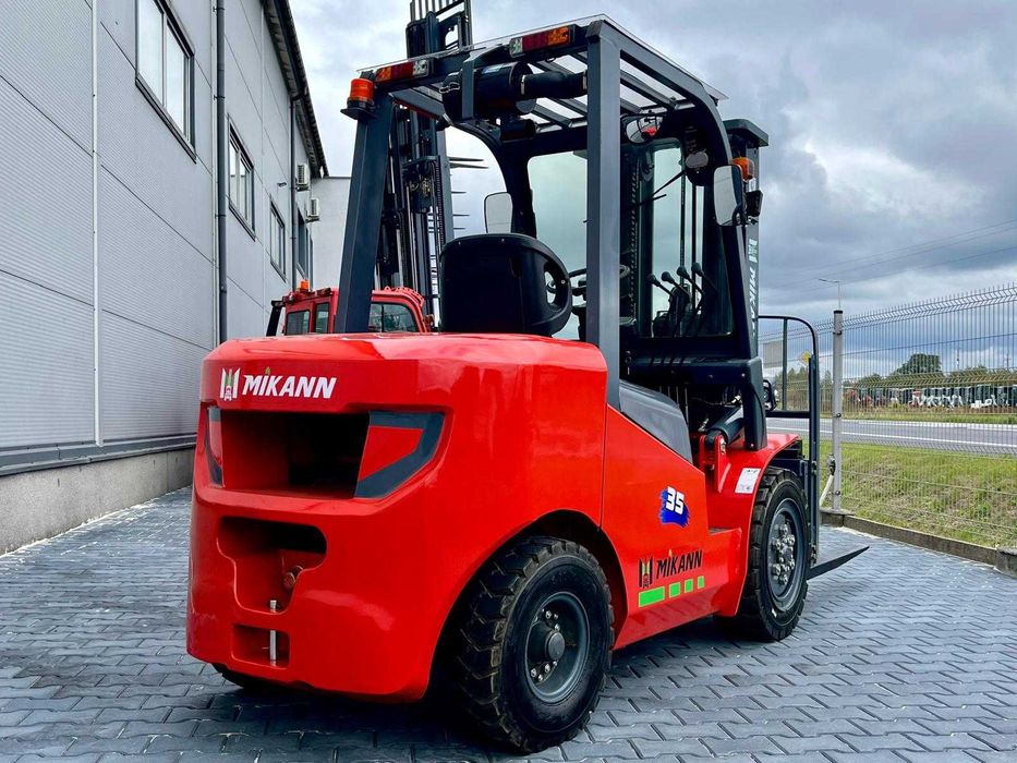 Wózek Widłowy 3,5T MIKANN, Maszt 4.5m,Triplex, Diesel  Półkabina