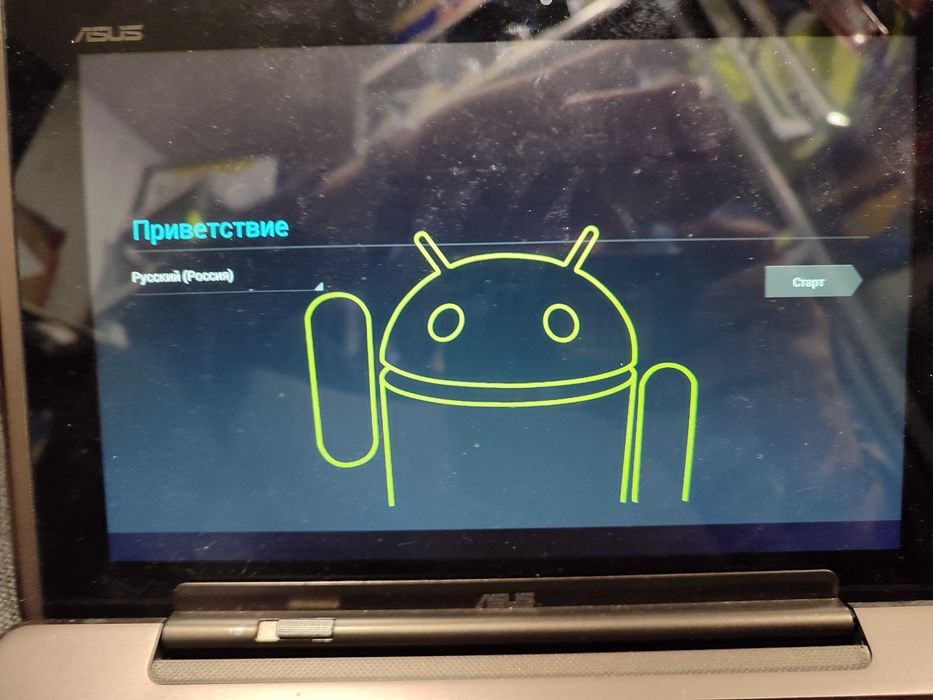 Отличный планшет на древнем андроид )  Асус трансформер ТФ1 ASUS TF1