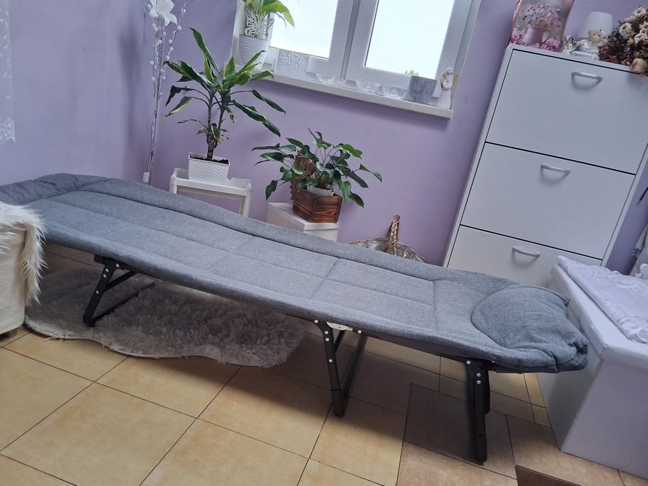 Łóżko polowe duże mocne nowe okazja dowóz