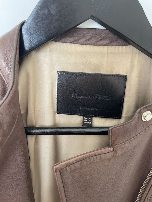 Жіноча шкіряна куртка Massimo Dutti