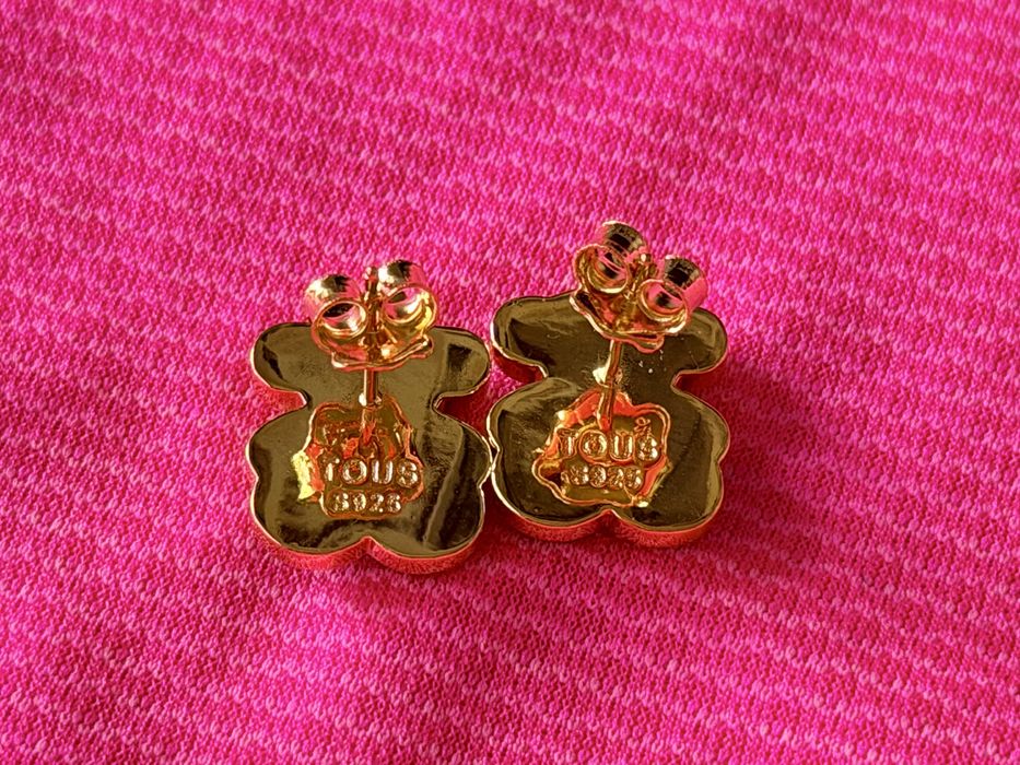 Promocja Tous Color 1.5 cm srebro vermeil nowe kolczyki