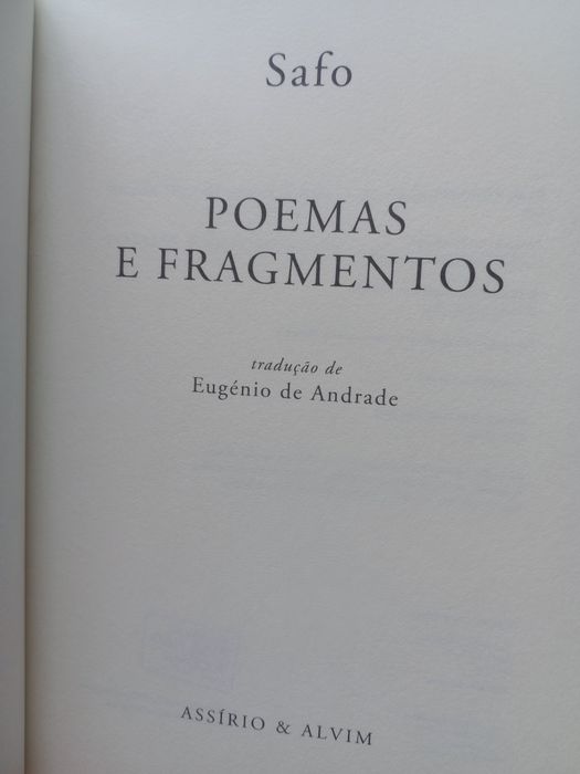 Safo - Poemas e fragmentos