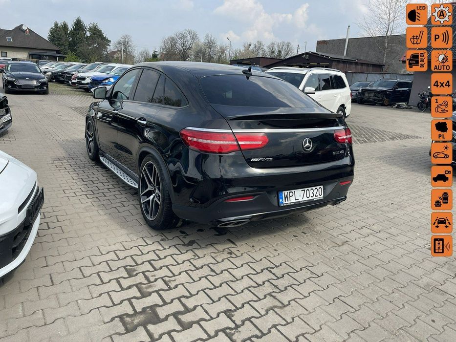 Mercedes-Benz GLE Salon PL Coupe 4Matic Kamery 360 Skóra Pamięć 390KM