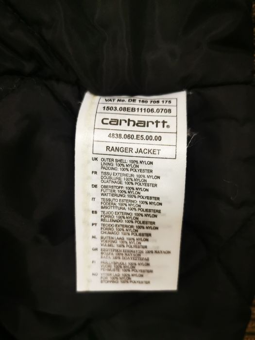 Blusão Carhartt Ranger Jacket Tam. S (M)