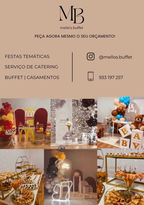 Organização de eventos Mello's Buffet Casamento - Maia