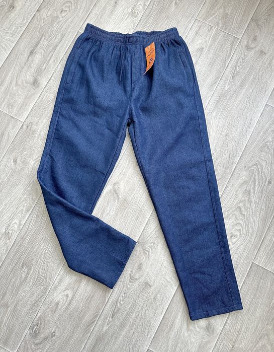 Теплі джинси на резинці чоловічі утеплені джинси на флісі 50 52 54 56