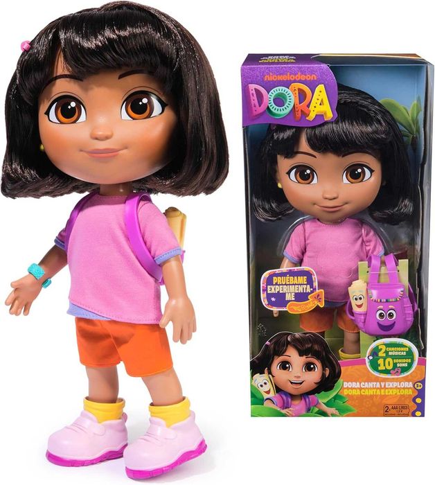 Boneca Dora Aventureira Canta e Explora (Nova/Caixa Danificada)