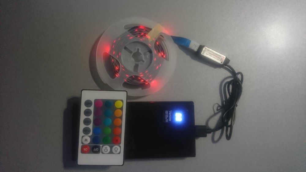 LED стрічка(5М) + ПУЛЬТ на 16 кольорів