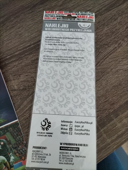 Malowanka i naklejki z piłkarzami