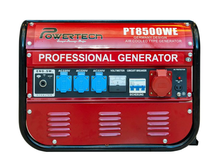 Генератор бензиновый 3,5 кВт (PT8500WE) Powertech