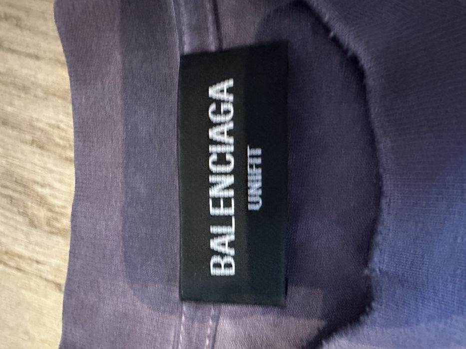 T shirt  filoletowy  Unisex Balenciaga
