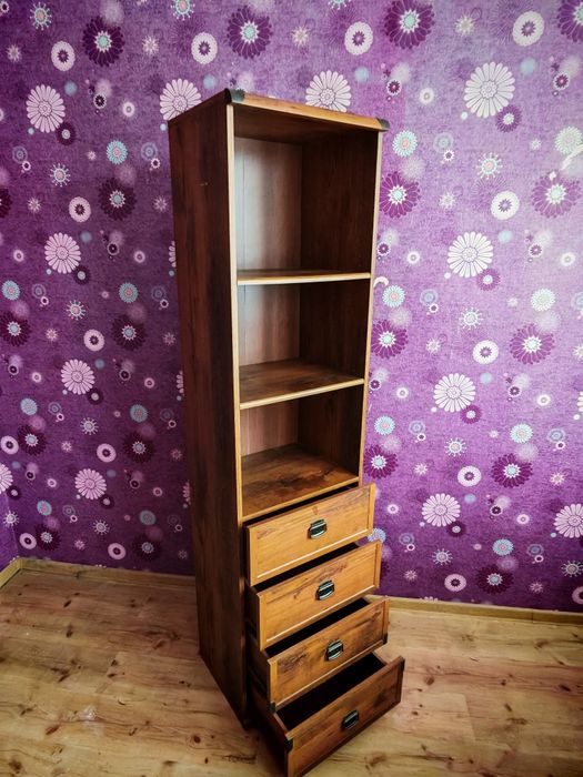 Regał szafka komoda z szufladami i półkami