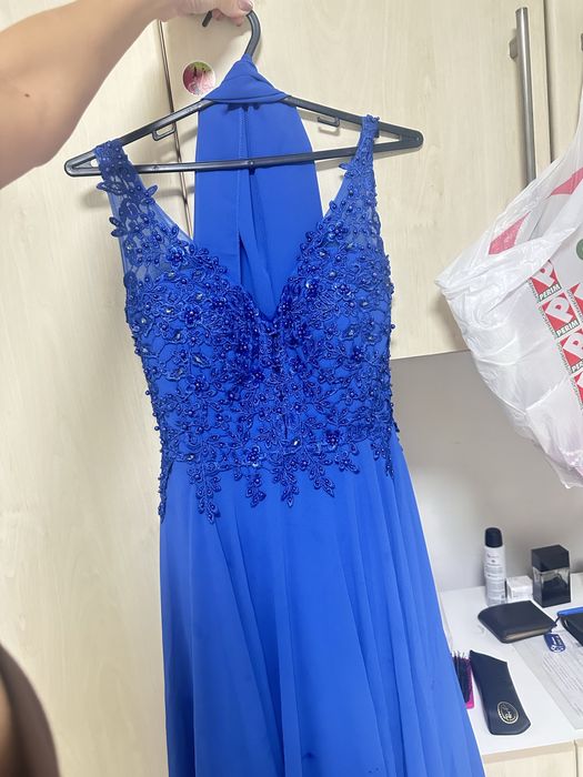 Vestido de cerimonia azul
