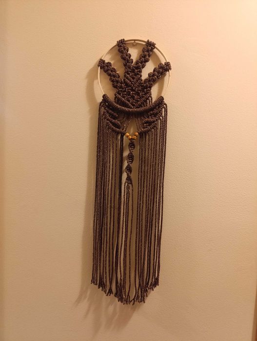 Caça sonhos Asteca em Macramé