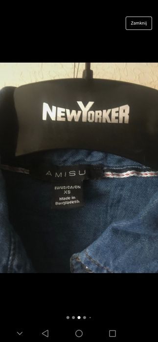koszula jeansowa / New Yorker / rozm. xs /s  /  nowa