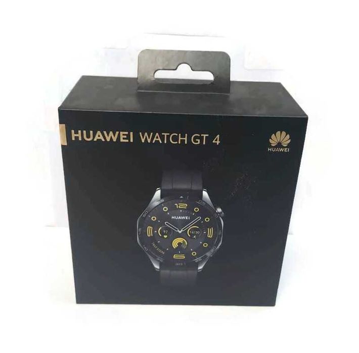 Smartwatch Huawei Watch GT 4 czarny (czerwony pasek)