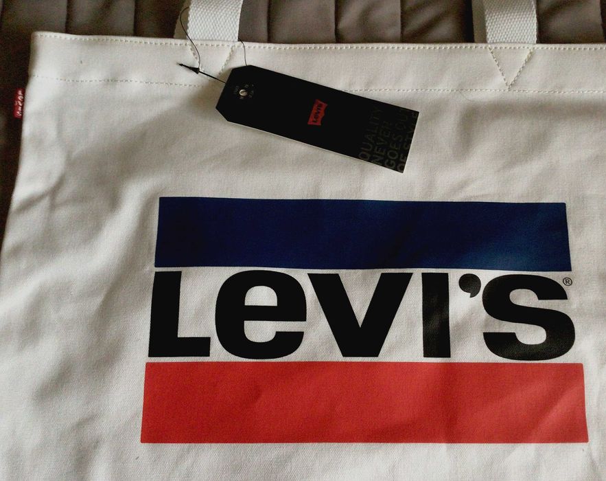 Torba zakupowa/plażowa - LEVI'S - biała