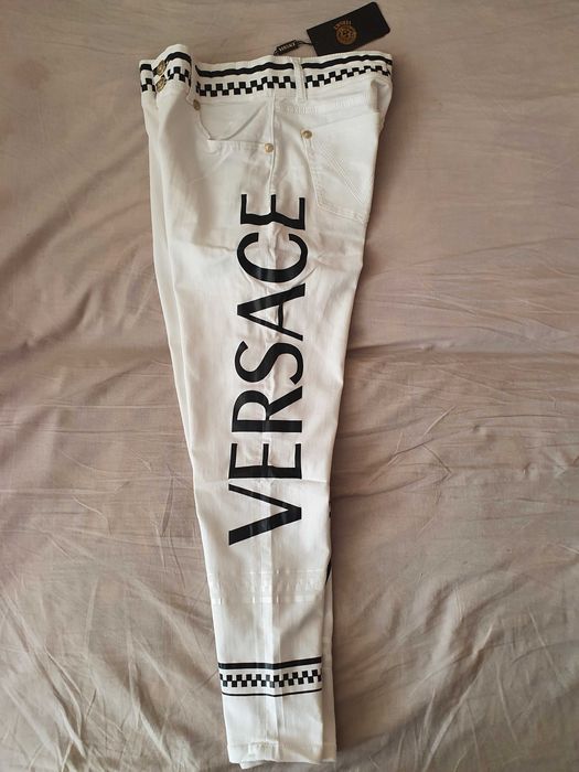NOWE spodnie jeansowe Versace jeansy damskie 30 meduza grecka sztos