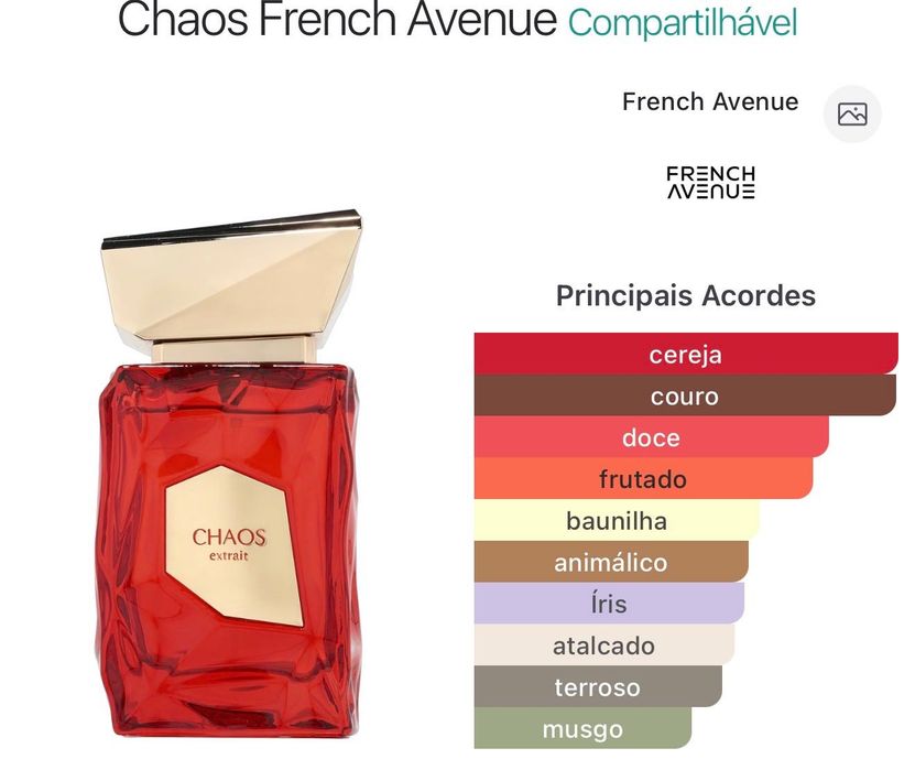Perfume Chaos french avenue compartilhavrl