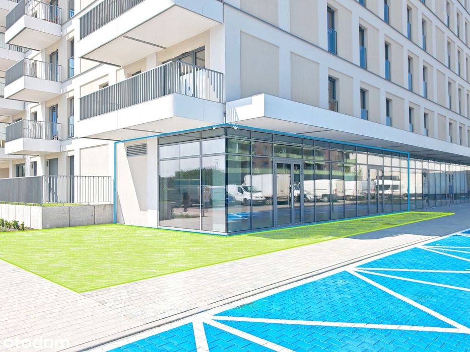 NOWY narożny lokal z ogródkiem - duże osiedle - 2 wejścia - parking