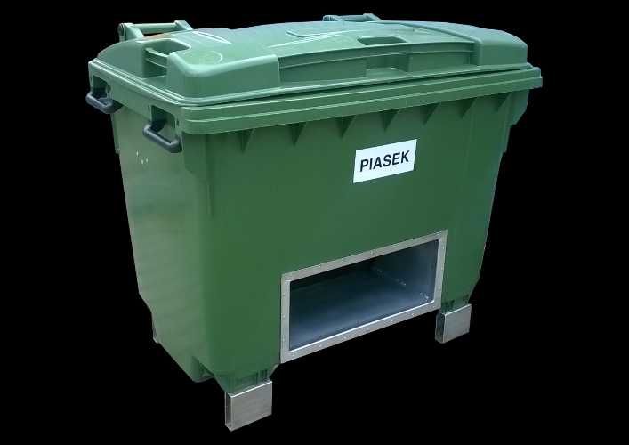 Pojemnik na piasek i sól skrzynia 660l max pojemność - kosz segregacja