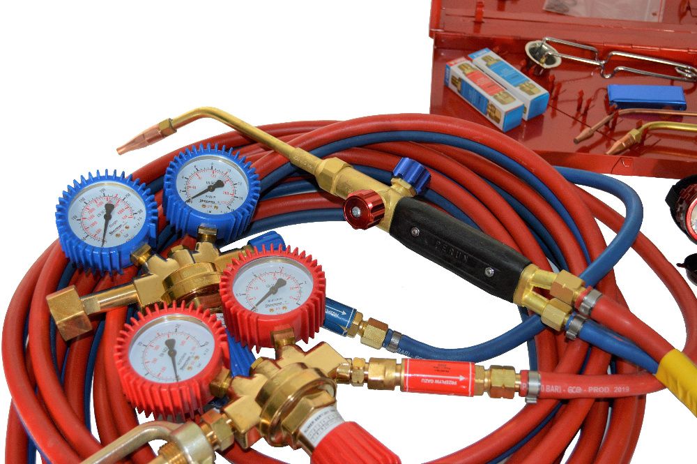 Zestaw do Spawania Palnik Perun 216 Acetylen Tlen Spawanie Gazowe 15M