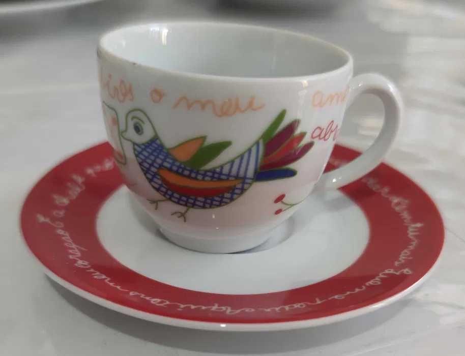 Conjunto de 6 chávenas de café