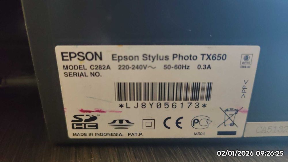 Цветной принтер Epson TX650