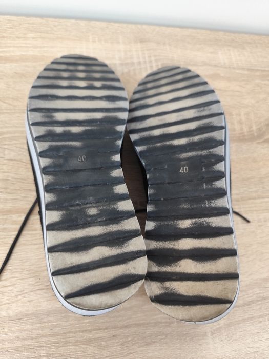 Półbuty damskie zamszowe na platformie Seastar Blue r. 40