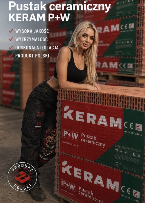 Pustak ceramiczny 25 PW porotherm bloczek beton h+h Glika  Termoton  Keram Leier